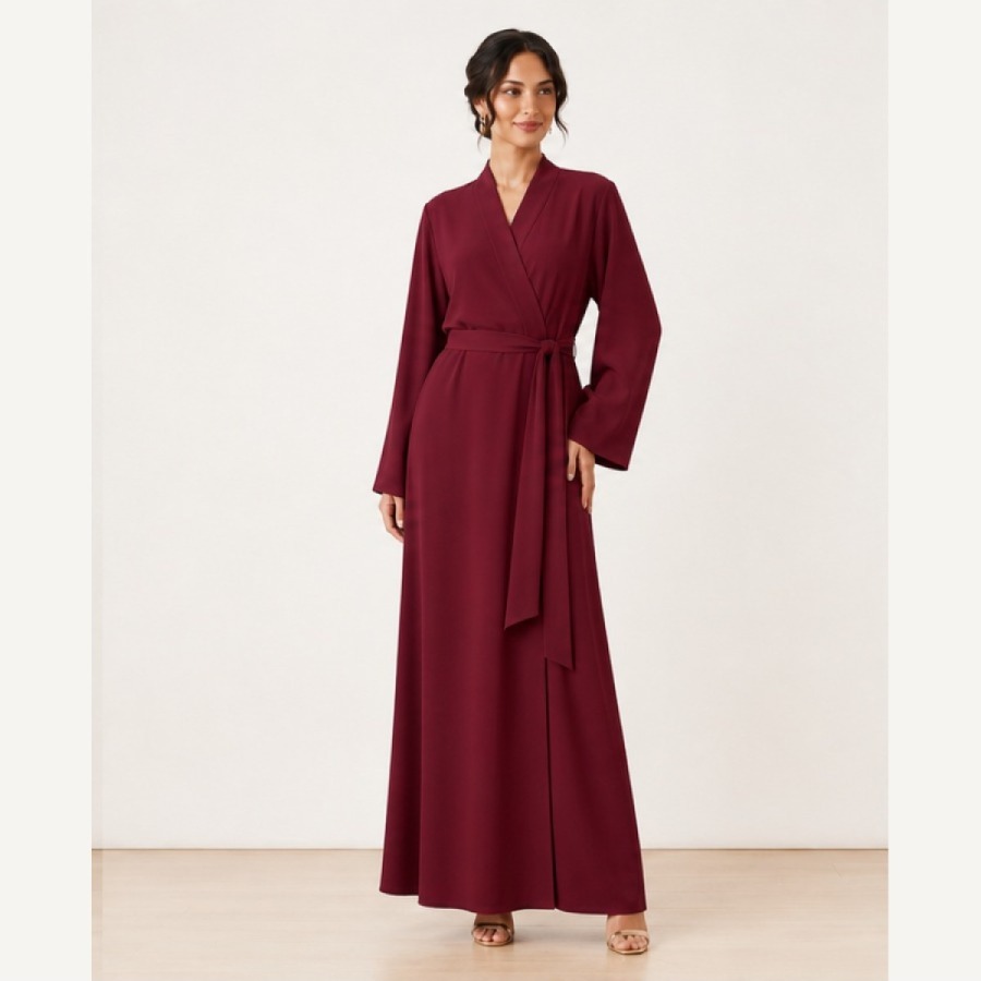 Minimal Kuşaklı Abaya